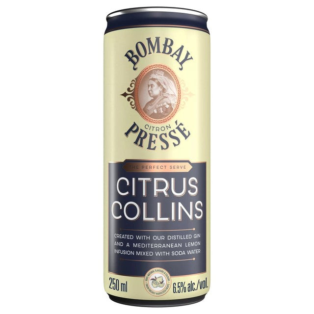 Bombay Sapphire Citron Pressé gin cocktail lemon 250ml, UK version