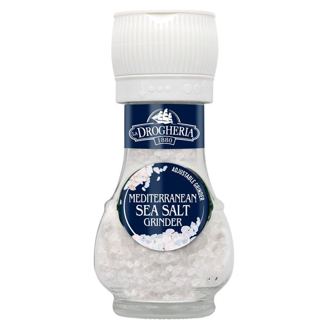 La Drogheria Mediterranean sea salt mill grinder 90g, UK version