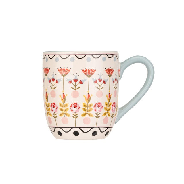 Cath Kidston blue breakfast mug 300ml, UK version