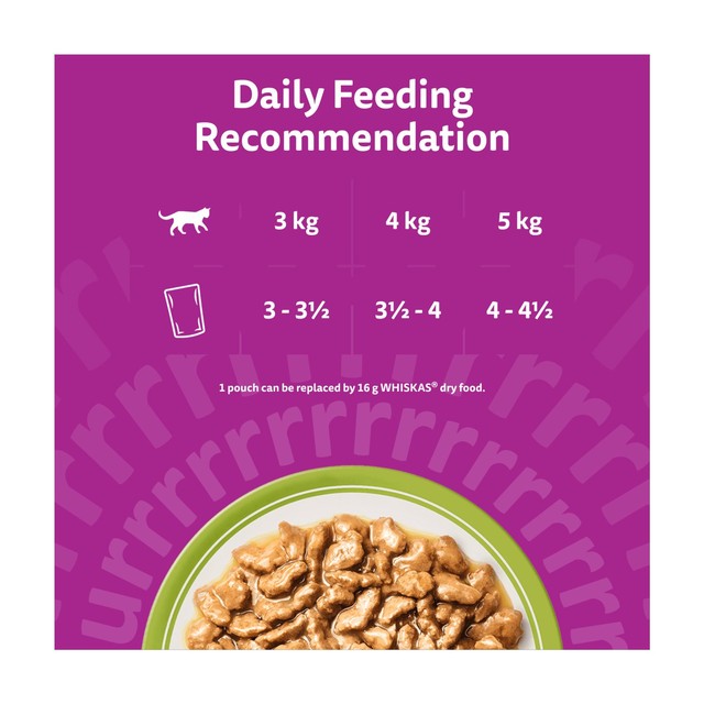 Whiskas senior cat food mixed menu gravy pouches 12x85g (British brand)