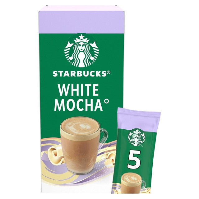 Starbucks White Mocha frothy coffee mix 5 sachets (British brand)