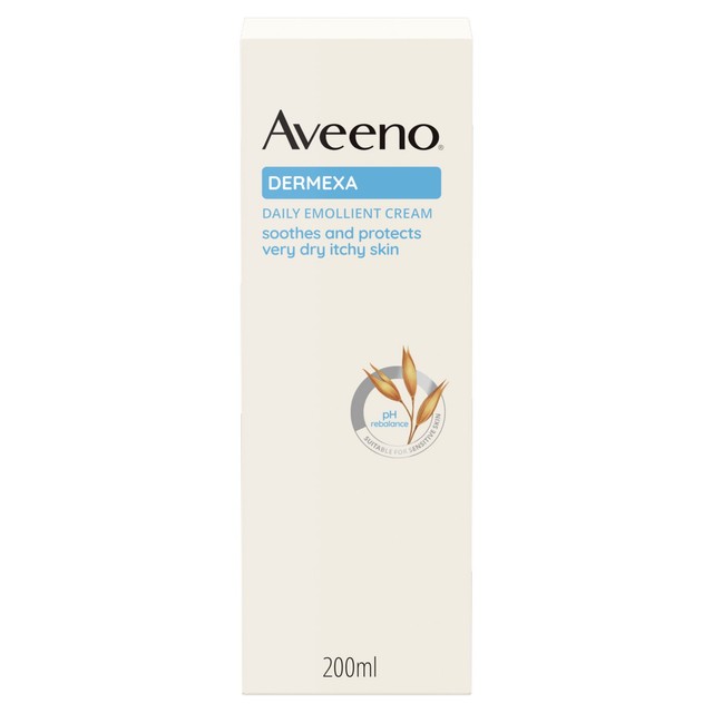 Aveeno Dermexa Emollient Cream 200ml Sensitive Skin Formula - British product