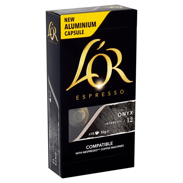 L'OR Onyx Intensity 12 coffee pods x10, UK version