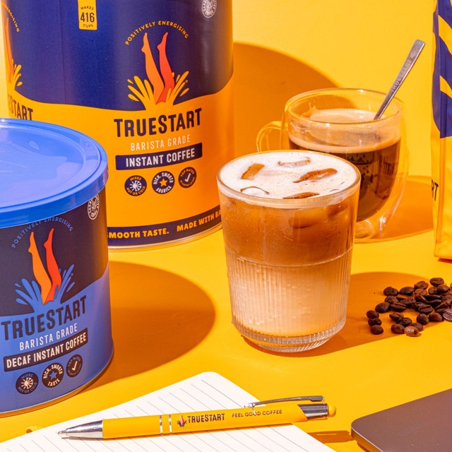 TrueStart Coffee decaf barista grade instant coffee 500g, UK version