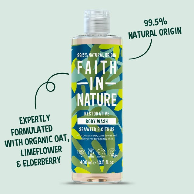 Faith in Nature Seaweed & Citrus Body Wash 400ml - British product