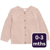 M&S Girls Cardigan Pink 0-3 Months, imported from the UK