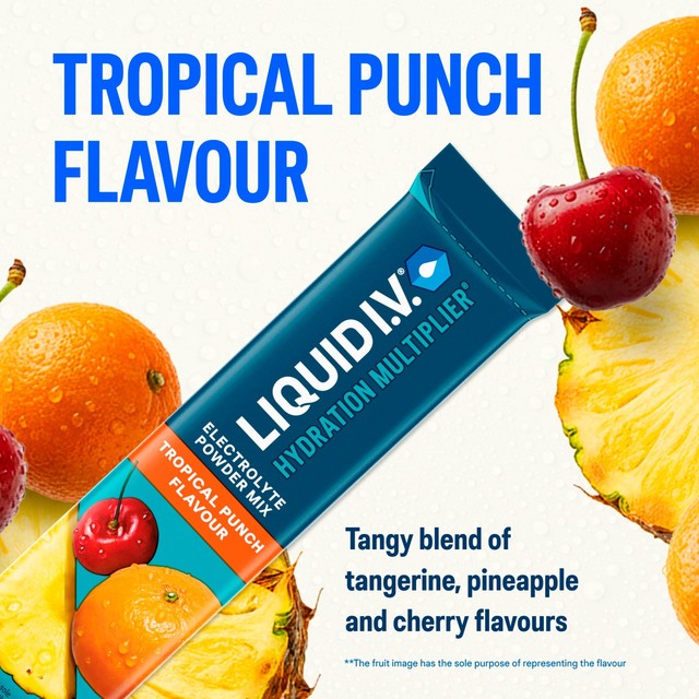 Liquid IV Tropical Punch hydration electrolytes, UK version
