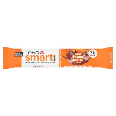 M&S PHD Nutrition Smart Bar Choc Peanut Butter Protein Bar 64g- Buy online at McGrocer