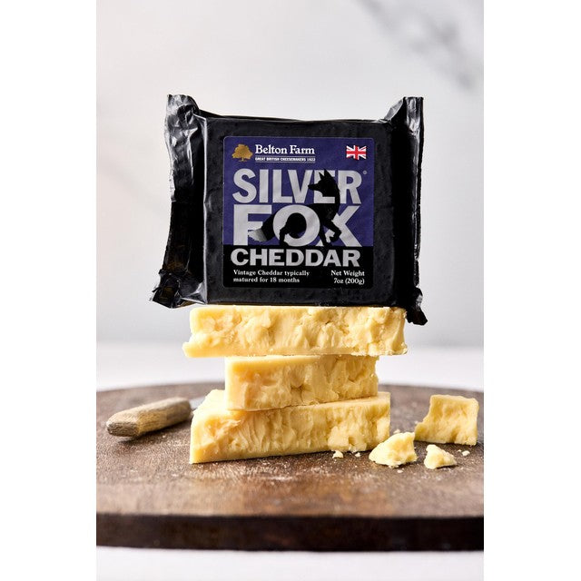 Belton Farm Silver Fox Vintage Cheddar cheese 200g - British product