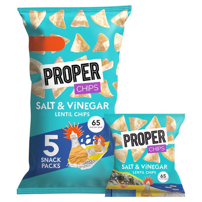 M&S Properchips Salt & Vinegar Lentil Chips- Buy online at McGrocer