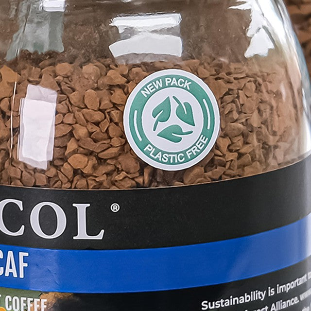 Percol decaf Colombia freeze-dried instant coffee 100g, imported from the UK
