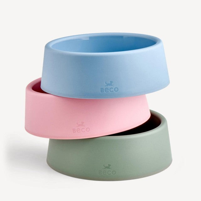 Beco Steady dog bowl olive green large (British brand)