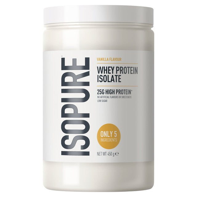 Isopure vanilla whey protein isolate powder 450g, UK version