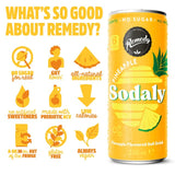 Remedy Sodaly Pineapple soft drink can, UK version