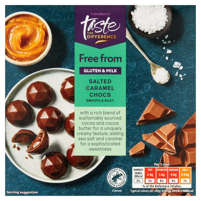 Sainsburys Sainsburys Freefrom Salted Caramel Chocs Taste the Difference 90g- Buy online at McGrocer