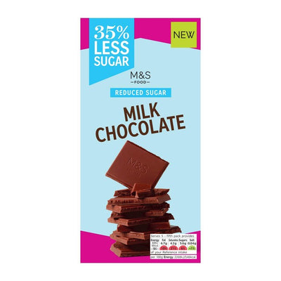 M&S Redusert sukker melkesjokolade 90g