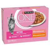 Purina One kitten wet cat food Salmon and Chicken 8 x 85g, imported from the UK