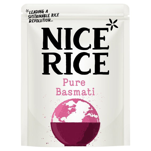 Nice Rice Pure Basmati Microwave Rice 250g, imported from the UK