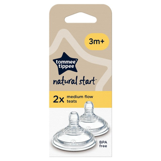 Tommee Tippee Medium Flow Teats Pack of 2 (British brand)