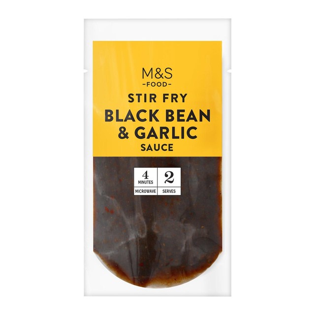 M&S Black Bean & Garlic stir fry sauce pouch (British brand)