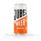 JUBEL Peach Beer fruity lager 4.0% ABV, British product