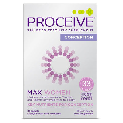 M&S Women's Max Orange Fertility Supplement Conception Sachets, 30 Count- Buy online at McGrocer