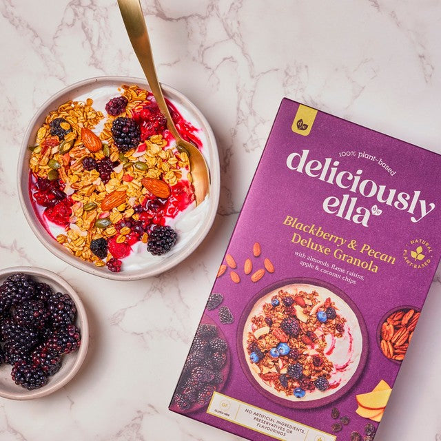 Deliciously Ella blackberry & pecan granola 350g - British product