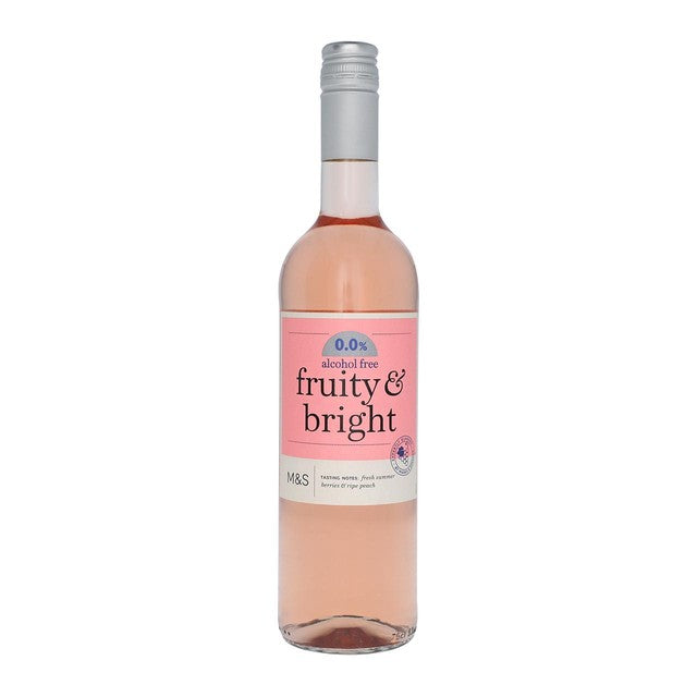 M&S alcohol-free rosé wine 75cl, imported from the UK