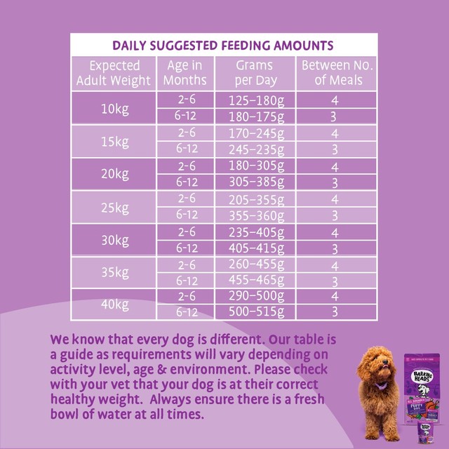 Barking Heads turkey dry dog food 2kg - British product
