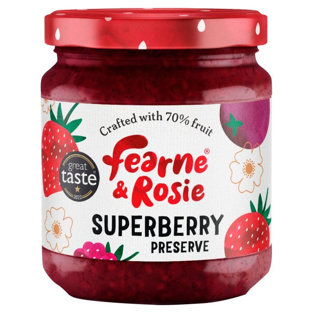 Fearne & Rosie superberry jam 310g - British product