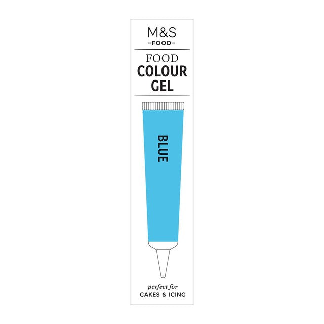 M&S blue food colouring gel 19g, imported from the UK