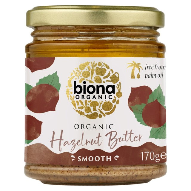 Biona Organic Hazelnut Butter 170g - British product