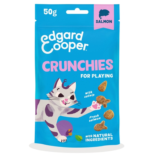 Edgard & Cooper salmon cat treat crunchies 60g - British product