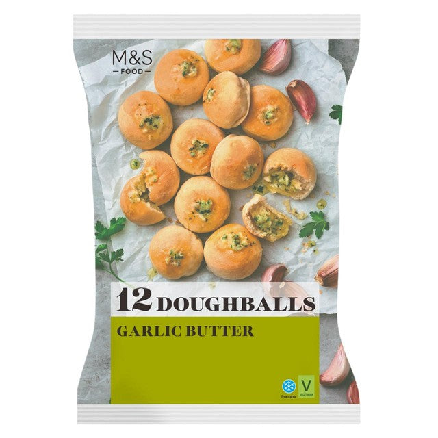 M&S Knoblauchbutter-Teigbällchen 180 g, importiert aus Großbritannien