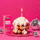 Epic Disco Dots cake sprinkles, imported from the UK