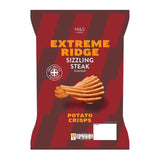 M&S sizzling steak extreme ridge cut crisps, UK version