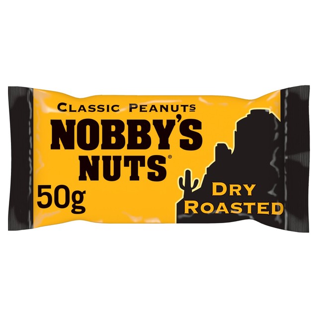 Nobby's Nuts classic dry roasted peanuts 50g, imported from the UK
