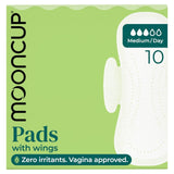 Mooncup Medium Day period pads 10 pack, imported from the UK
