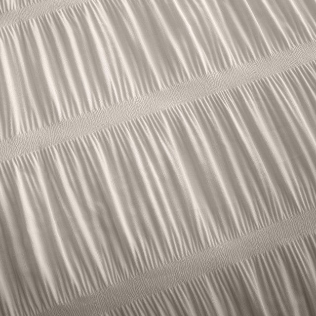 Catherine Lansfield Seersucker Natural Double Duvet Set - British product
