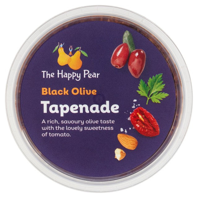 The Happy Pear black olive tapenade with capers 135g (British brand)