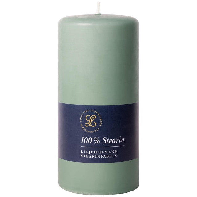 Liljeholmens pressed pillar stearin candle Reed 68x150mm (British brand)