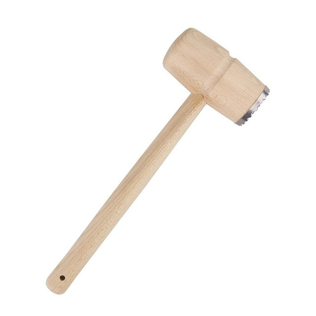 Tala meat mallet tenderiser with wooden and metal ends, 29cm (British brand)
