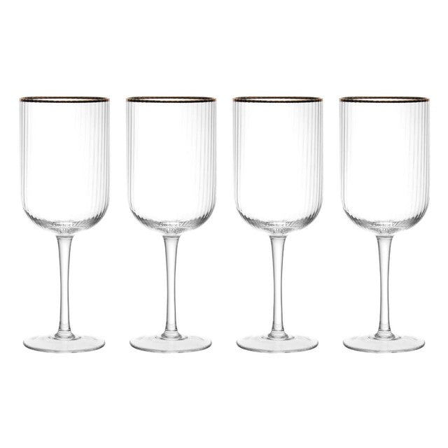 Mikasa Sorrento white wine glasses set of 4, 400ml each, imported from the UK