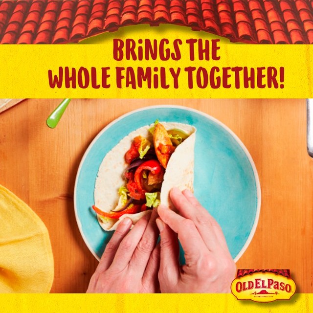 Old El Paso Flour Tortillas 8 Pack, imported from the UK