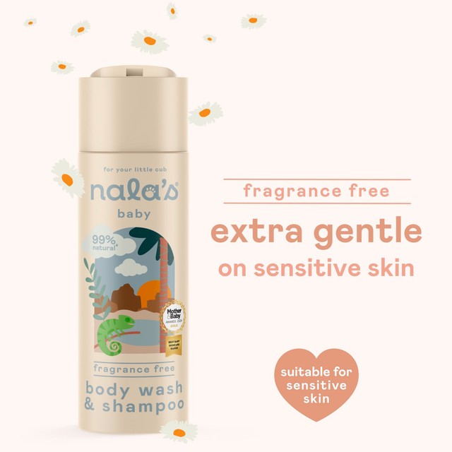 Nala's Baby fragrance free baby wash 200ml, imported from the UK