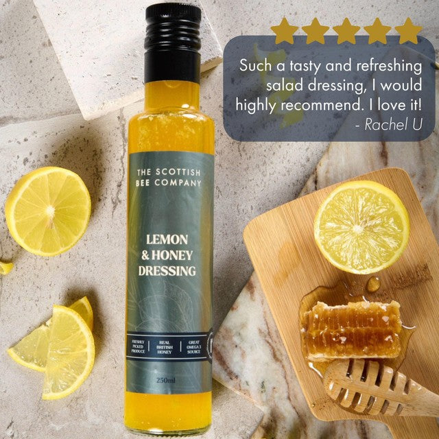 Scottish Bee Company lemon honey dressing 250g (British brand)