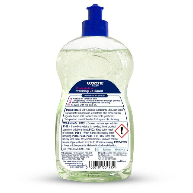 Ecozone PowerAction washing up liquid (British brand)