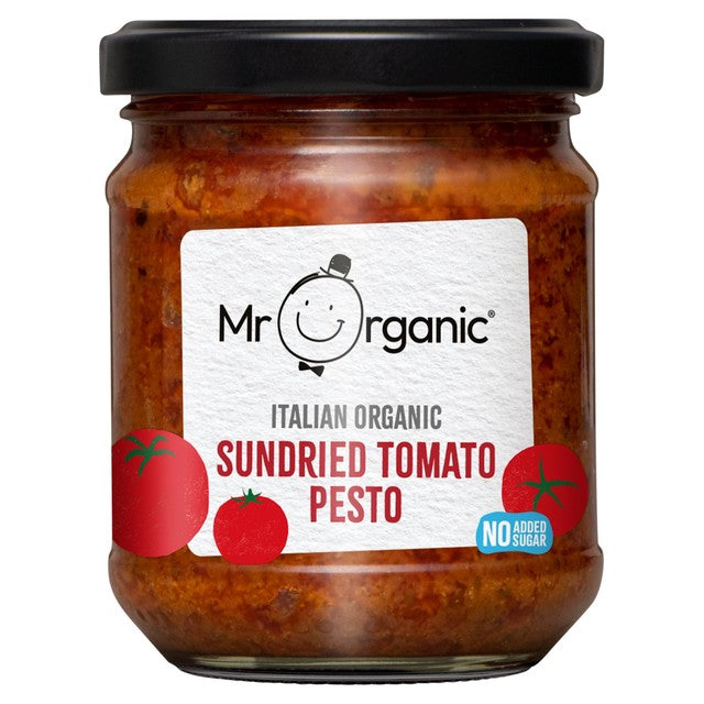 Mr Organic Sundried Tomato Pesto 190g, imported from the UK
