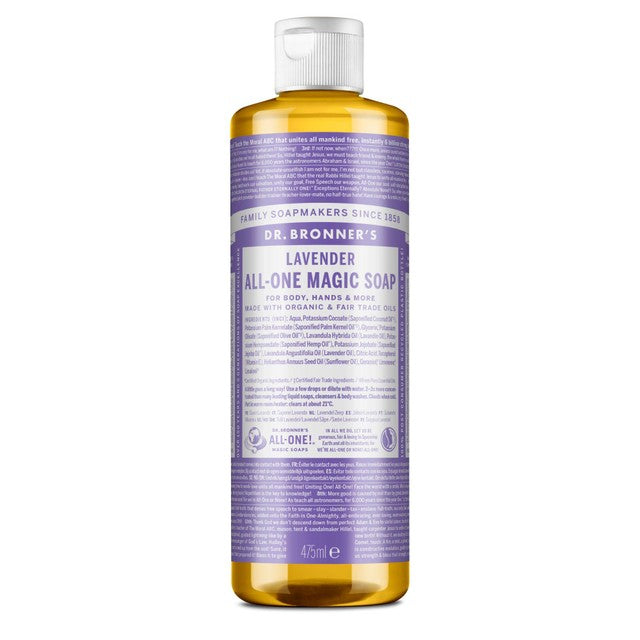 Dr Bronner lavender organic all-one magic soap 475ml - British product