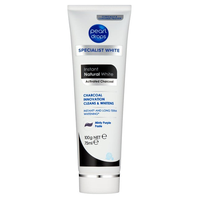 Pearl Drops Instant Natural White toothpaste 75ml, imported from the UK